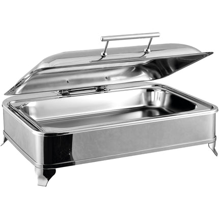 Chafing Dish Electric Heating Gn1/1 Glass Lid Stainless Steel 9 Litres |  Ad1102