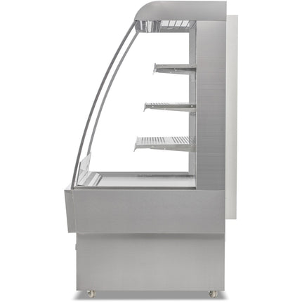 Wall Cabinet Multi Deck Refrigerator Night Curtain 380 Litres Stainless Steel |  Cf380
