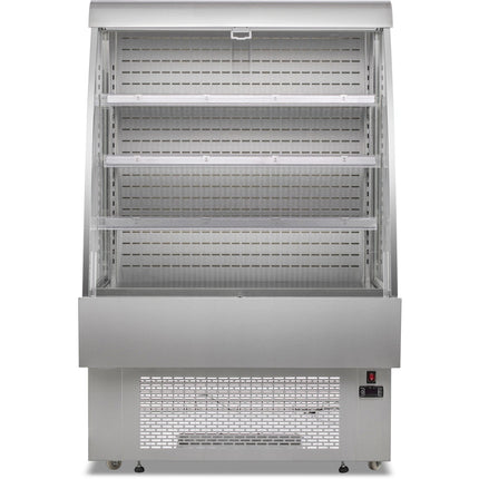 Wall Cabinet Multi Deck Refrigerator Night Curtain 380 Litres Stainless Steel |  Cf380