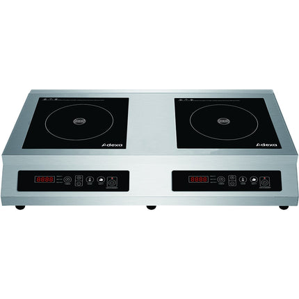 Commercial Double Side By Side Induction Cooker 7000 W (3500 W+3500 W) Touch Control |  Cx002
