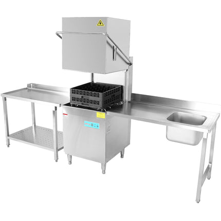 Loading Table Right Side 1200x650x850mm With Sink With Splashback Stainless Steel | Dwita1265 R