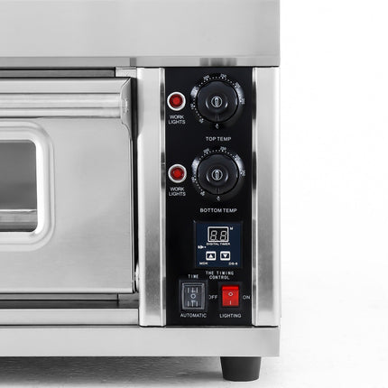 Commercial Pizza Oven Electric 650x500mm 4.4k W 4 Pizzas At 10&Quot; |  Mareo101 D