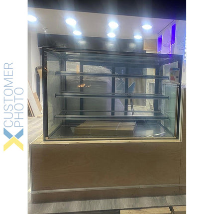 Cake Counter 1200x730x1300mm 3 Shelves Stainless Steel Base Led |  Gn1200 Rf3