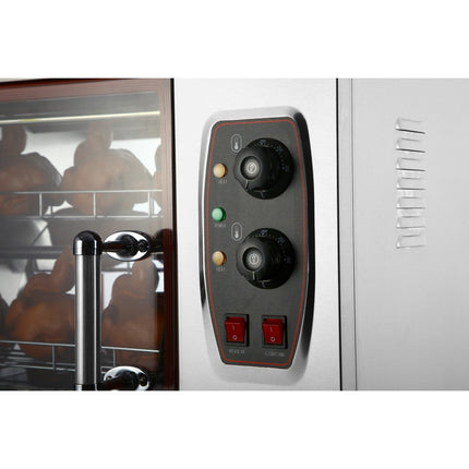 Professional Chicken Rotisserie Oven Electric 4 Baskets 8 12 Chickens | Hej266