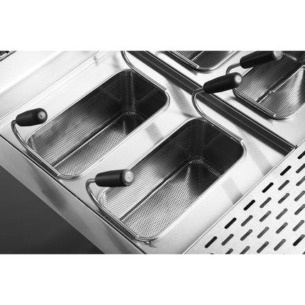 Professional Pasta Cooker 30 Litres Gas 22k W Floor Standing With Cabinet Base 700mm Depth |  Hgn715