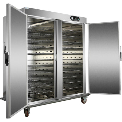 Professional Mobile Food Warming Cabinet Double Door With 22 X Gn2/1 Capacity 2.62k W |  Hw2221