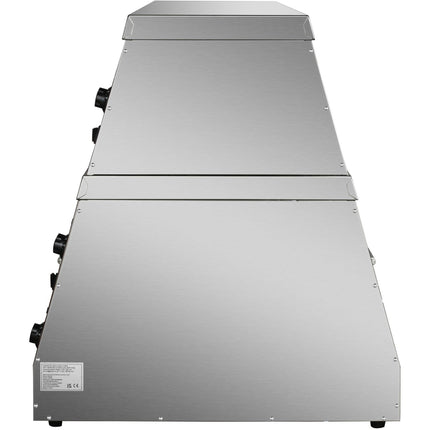 Commercial Two Tier Heated Showcase Food And Chicken Warmer 1500x760x860mm Countertop Dry Heat And Wet Heat |  Hw6 P