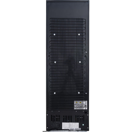 Commercial Drink Cooler Upright 402 Litres Dynamic Cooling Hinged Glass Door Black Canopy Light |  Lg402 Dfblack