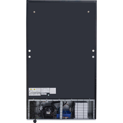Commercial Bottle Cooler Upright 773 Litres Fan Cooling Twin Hinged Doors Black |  Lg805 Ablack