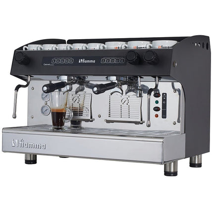 Commercial Espresso Coffee Machine Automatic Tall Cups 2 Groups 11 Litres |  Mia5
