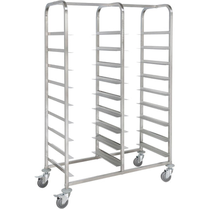 Commercial Dishwasher Basket Trolley Stainless Steel 2x9 Levels 1185x533x1700mm |  Rt5509 D