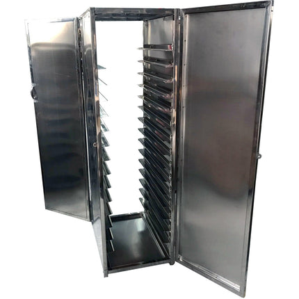 Professional Front And Rear Door Mobile Bakery Trolley With Cabinet 15 Tier Stainless Steel |  Rtc201