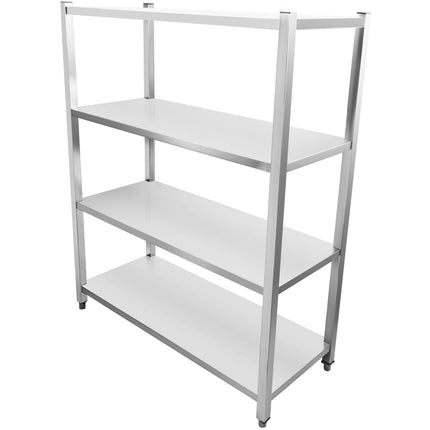 Commercial Shelving Unit 4 Tier Board Stainless Steel 1200x500x1500mm |  Ssb12050