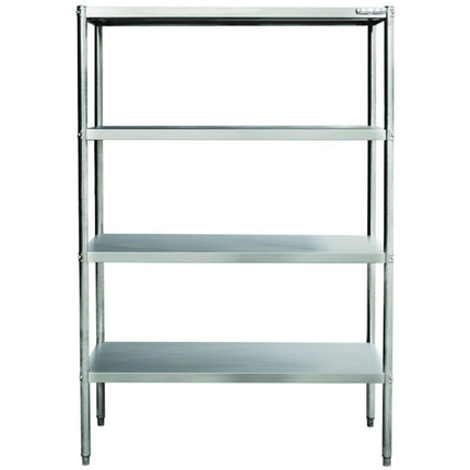 Professional Heavy Duty Shelving Unit Stainless Steel Width 1800mm Depth 500mm 4 Shelves |  Vs1850 S4