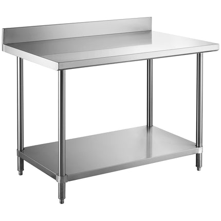 Professional Work Table With Upstand And Backsplash Stainless Steel 1200x700x900mm |  W218 E70120 B