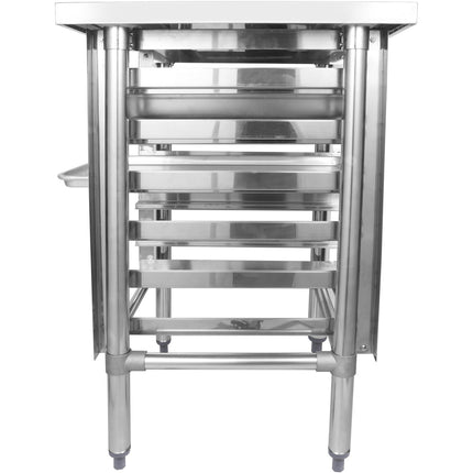 Commercial Equipment Stand With 6 Tier Tray Rack Gn1/1 Marine Edges 1000x700x900mm |  Whmtr70100
