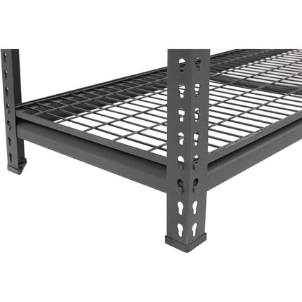 Professional Heavy Duty Wire Shelving Unit 2000x600x1830mm 4 Shelves Black |  Fuji402