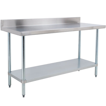 Commercial Stainless Steel Work Table Bottom Shelf Upstand 2100x600x900mm |  Wt60210 Gb