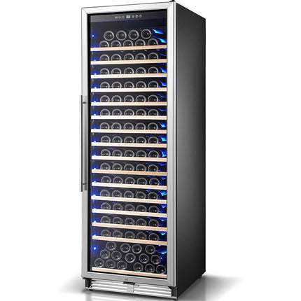 Commercial Wine Cooler 16 Shelves 457 Litres 185 Bottles Single Temperature Zone Compressor Cooling 598x685x1957mm Stainless Steel |  Yc510 As