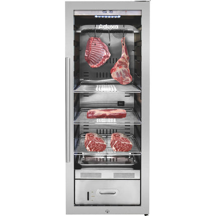 Professional Dry Aging Fridge Meat Maturation Cabinet 172 L Stainless Steel 490x575x1285mm |  Zsa200 N