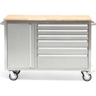 Professional Stainless Steel Rolling Tool Cabinet 1 Door 6 Drawers 1355x482x880mm |  482038 As