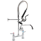 6 Inch Mini Dual Temperature Pre Rinse Faucet With Spray Valve And 8&Quot; Swing Faucet Deck Mount Chrome Plated Brass | 5809 A08