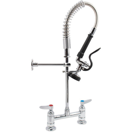 6 Inch Mini Dual Temperature Pre Rinse Faucet With Spray Valve Deck Mount Chrome Plated Brass | 5809 A