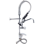 Mini Single Hole Deck Mount Dual Temperature High Pressure Pre Rinse Faucet With 8&Quot; Swing Nozzle Chrome Plated Brass | 6801 A08