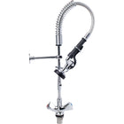 Single Hole Deck Mount Dual Temperature High Pressure Pre Rinse Faucet Chrome Plated Brass | 6802 A