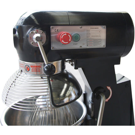 Professional Planetary Mixer 20 Litres 3 Speeds Black |  Adm20 Black