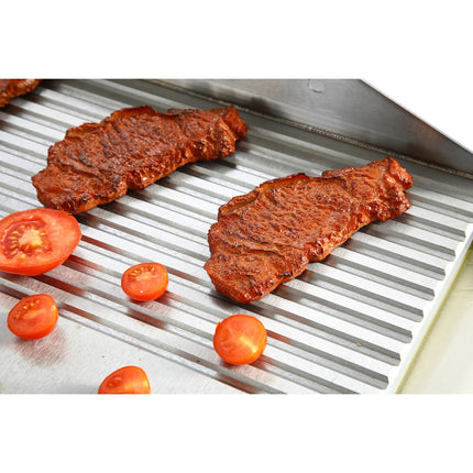 Professional Gas Griddle With Cabinet Base 9.2k W Smooth/Ribbed 700mm Depth |  Adx706