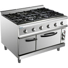 Professional Gas Range 6 Burners 36k W Electric Oven 5.8k W 900mm Depth |  Adx996 Za