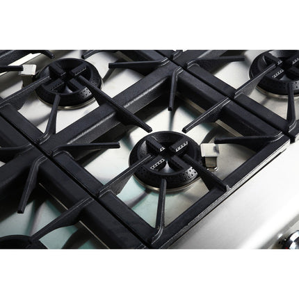 Professional Gas Range 6 Burners 36k W Electric Oven 5.8k W 900mm Depth |  Adx996 Za