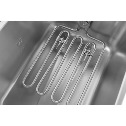 Commercial Electric Deep Fryer Countertop Double Tank 2x10 Litres 530x490x360mm |  Afr008