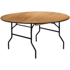 Round Folding Banquet Catering Table 6ft Plywood 1830x760 |  Ax214
