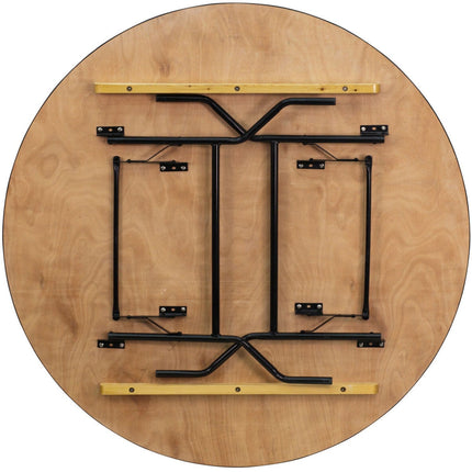 Round Folding Banquet Catering Table 6ft Plywood 1830x760 |  Ax214