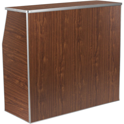 Portable Foldable Bar Walnut Laminate |  Ax204