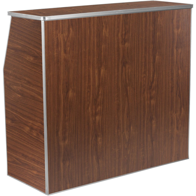 Portable Foldable Bar Walnut Laminate |  Ax204