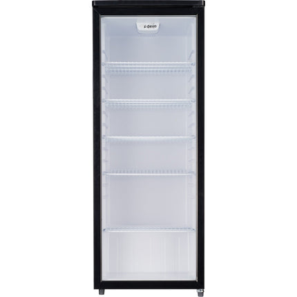 Commercial Display Refrigerator With Glass Door 248 Litres Black |  Ax268 Bvc