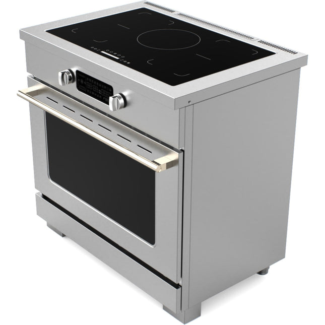 Professional Induction Range With 5 Zone And Multifunction Convection Oven |  Altay900