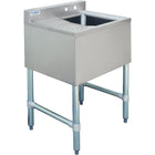Commercial Bar Sink 1 Bowl Right 643x477x838mm |  Bar1 B24 L