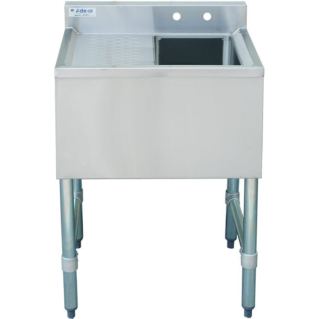 Commercial Bar Sink 1 Bowl Right 643x477x838mm |  Bar1 B24 L
