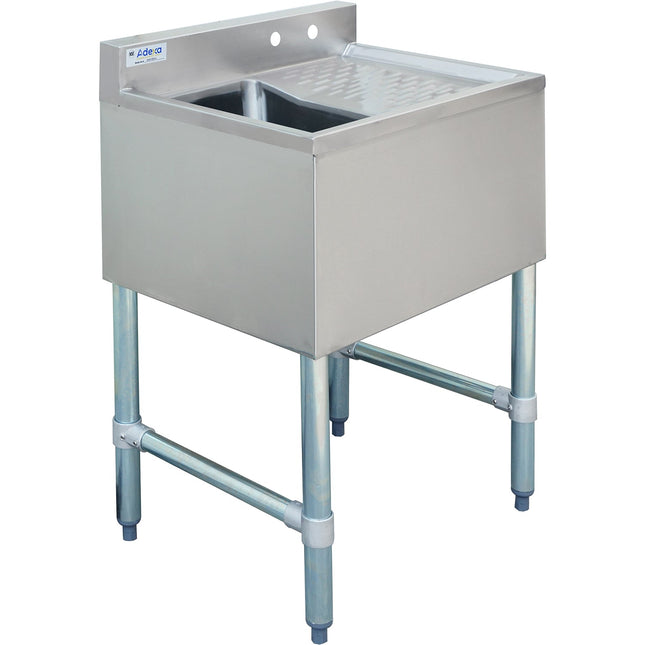 Commercial Bar Sink 1 Bowl Left 643x477x838mm |  Bar1 B24 R