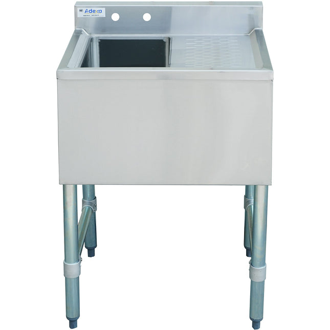 Commercial Bar Sink 1 Bowl Left 643x477x838mm |  Bar1 B24 R