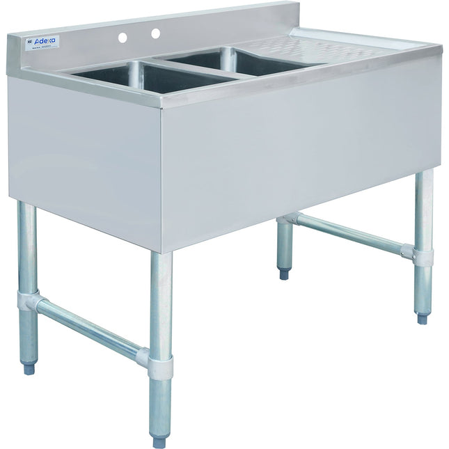 Commercial Bar Sink 2 Bowls Right 900x470x860mm |  Bar2 B36 L