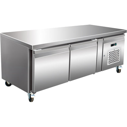Professional Low Refrigerated Counter / Chef Base 2 Doors 1360x700x650mm |  Base21
