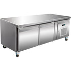 Professional Low Refrigerated Counter / Chef Base 2 Doors 1360x700x650mm |  Base21
