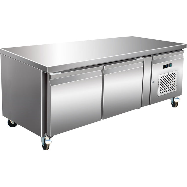 Professional Low Refrigerated Counter / Chef Base 2 Doors 1360x700x650mm |  Base21