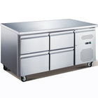 Professional Low Refrigerated Counter / Chef Base 4 Drawers 1360x700x650mm |  Ugn2140