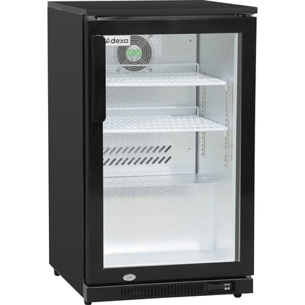 Back Bar Cooler 1 Hinged Door 100 Litres Black | Bbc1